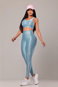 Conjunto Munique Cinza com Rosa