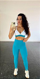 Conjunto Isis Azul e Branco