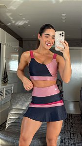 Conjunto Beach Tennis Bicolor