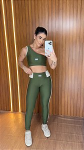 Conjunto Latife Com Calça Bicolor
