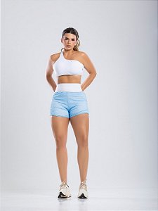 Conjunto Carol Azul Com Branco