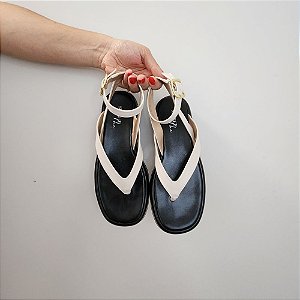 Papete  Let Duo Color Off-White e Preto