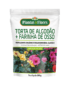 Plantas & Flores Torta de Algodão + Farinha de Osso 500g