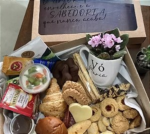 Cesta Café da Manhã/Tarde com Amor Completa