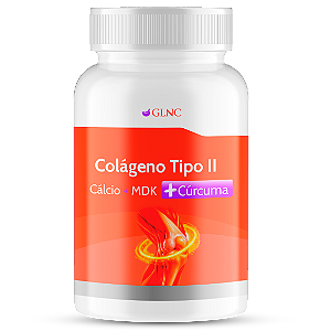 Colágeno Tipo II + Cálcio + Magnésio + Vitamina D3 + K2 MK7 + Cúrcuma