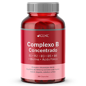 Complexo B Concentrado (B1 + B2 + B3 + B5 + B6 + Biotina + Ácido Fólico)