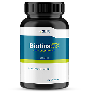 Biotina 5X - 5 mg por Cápsula - Alta Concentração