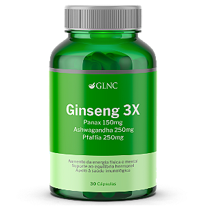 Ginseng 3X (Panax 150mg, Ashwagandha 250mg, Pfaffia 250mg)
