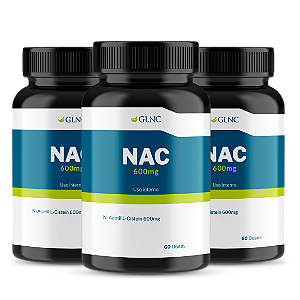 NAC 600mg | 60 Doses (Pack com 3 unidades)