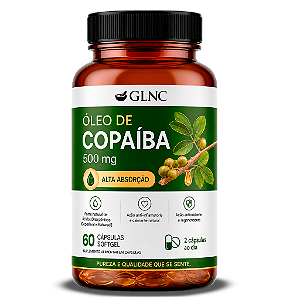 Óleo de Copaíba GLNC - 60 cápsulas