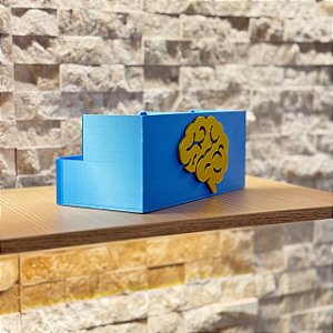 Porta-objetos com design de cérebro