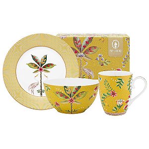 Breakfast Set com 3 Peças Amarelo - La Majorelle