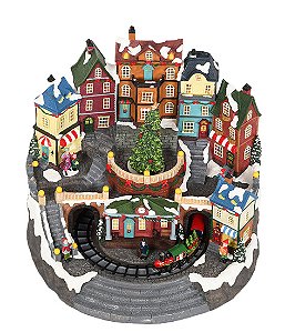 Adono Vila Natalina Led Colorido ,musical- Grillo