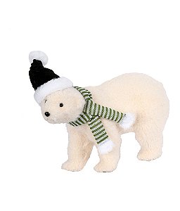 ENFEITE URSO POLAR 23CM