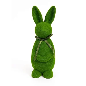 Coelho Decorativo Verde Páscoa 23cm