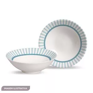 Bowls 300ml Laços em Cerâmica azul
