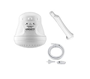 Chuveiro Ducha 5500w 127v Lorenzetti Maxibanho Branco + Cano