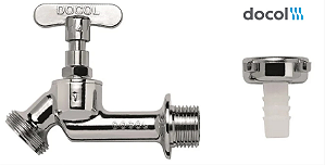 Torneira Jardim Angular Docol 1122 Chrome Dn15 1/2 Parede 20000206