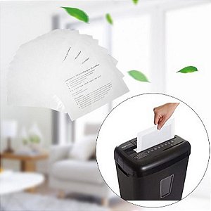 3 Folhas De Papel Óleo Lubrificante para fragmentadora de papel