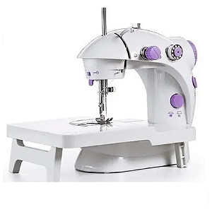 Mini máquina de costura com mesa extensora FHSM-202