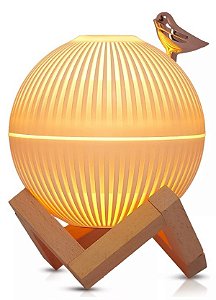 Umidificador Ultrassônico 330ml Purificador Ar Led Portátil