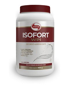 Whey Protein Isolado - Isofort - 900g neutro - Vitafor