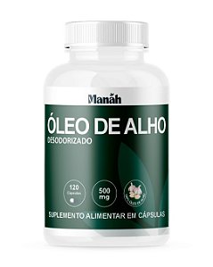 Óleo De Alho 500mg 120 Cápsulas 100% Natural