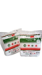 PLASTILANIA POTE QUADRADO C/TAMPA 220 ML PCT C/10 UNID.