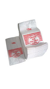 SACO PAPEL KRAFT BCO  1/2  KG  C/500 UNID.  (SERVIMOS BEM )GR. 30