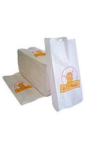 SACO  PARA PASTEL KRAFT BRANCO   01 KG  C/500 UNID.  PCT   / Gr. 35