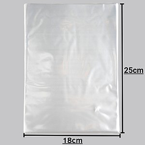 SACO PLASTICO VIRGEM P.E  18X25  ESP. 0,6    C/ 01 KG   PCT