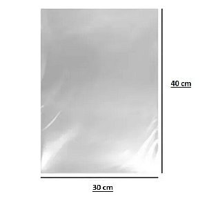 SACO PLASTICO VIRGEM P.E  30x40   ESP. 0,10    C/ 01 KG   PCT