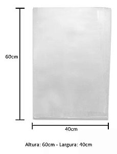 SACO PLASTICO VIRGEM P.E  40x60   ESP. 0,10    C/ 01 KG   PCT