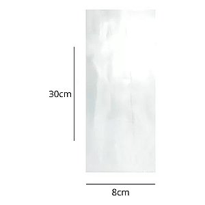 SACO PLASTICO VIRGEM  P.E   08x30 C/1000  UNID.    PCT