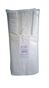 SACOLA PLASTICA  BRANCA VIRGEM 30X40  C/ 5 KG     PCT