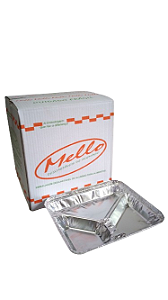 MELLO BANDEJA  ALUMINIO  M03   (3 divisoria rasa em Y)  (900 ml)  C/100 UNID.