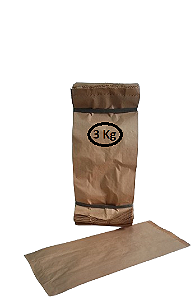 SACO DE  PAPEL KRAFT NATURAL  03  KG  C/500 UNID.  ( SEM IMPRESSAO )  PCT