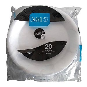 DARNEL   PRATO ISOPOR CPR 23  C/ 20 UNID.  PCT