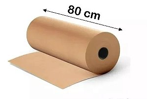 BOBINA SEMI KRAFT NATURAL 80 CM /80G  UNIDADE   (11 KG)