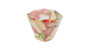 PRAFESTA COPO QUADRATTO 150 ML C/TAMPA C/10  UNID.  PCT