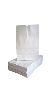 Saco SOS branco LISO (21X33X10,5) C/100 UNID. PCT delivery  GR.80