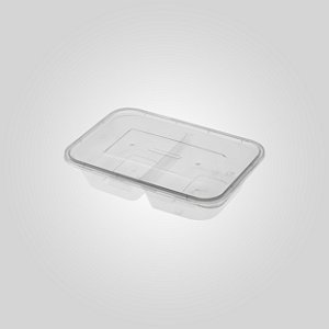 PLASTILANIA POTE RETANGULAR  400 ML C/DIVISORIA  C/10 UNID. PCT