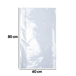 SACO PLASTICO VIRGEM P.E  60X80   ESP. 0,12    C/ 01 KG   PCT
