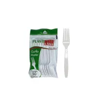 PLASTILANIA GARFO MASTER CRISTAL C/50 UNID. PCT