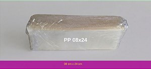 SACO PLASTICO VIRGEM PP 08X24 0,6 (1 kg)