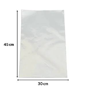 SACO PLASTICO VIRGEM P.E 30X45 ESP. 0,6 C/ 01 KG PCT