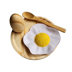 Ovos de madeira - Kit com 6 unidades