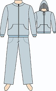 Ref. 105 - Molde de Agasalho Unissex (também usado como escolar)