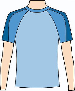 Ref. 233 - Molde de Camiseta Manga Raglan Masculina