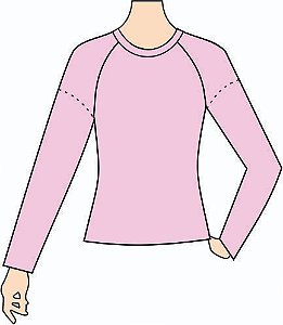 Ref. 431 - Molde de Camiseta Baby-Look Feminina Raglan
